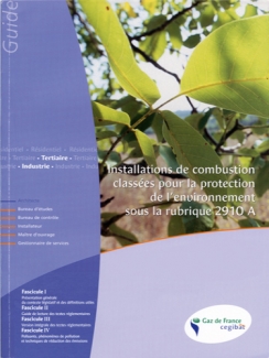 INSTALLATIONS DE COMBUSTION CLASSÉES POUR LA PROTECTION DE L'ENVIRONNEMENT
