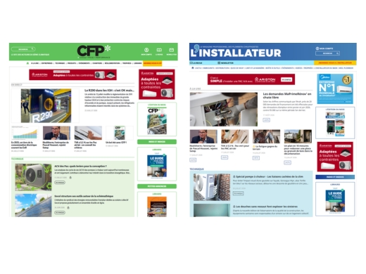nouveaux sites L'Installateur et revue CFP