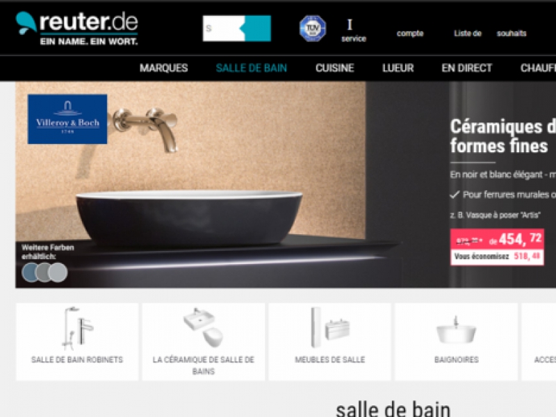 Le spécialiste allemand de la vente en ligne Reuter ouvre une filiale en  France - Actualité - Le Bâtiment Performant