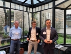 Stéphane Thomas (DG Vitalome), Etienne Thin (responsable des ventes Vitalome), Frédéric Coirier (PDG Poujoulat)
