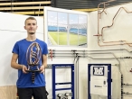 Samuel Sommer lors de finale nationale des Olympiades des Métiers en septembre 2023.