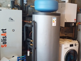 Système solaire combiné + chaudière Thpe : un cocktail minceur pour gagner 2 classes d'énergie