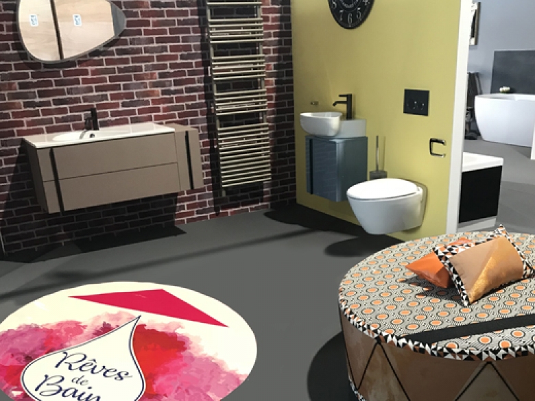Quinze mises en scène contemporaines illustrent les tendances déco du moment, combinant douches à l’italienne, baignoires balnéo ou encore meubles aux lignes épurées.