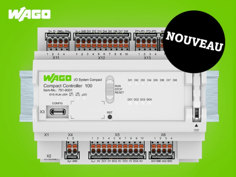 Compact Controller 100 de WAGO : le concentré de performance et de  connectivité - Actualité - Le Bâtiment Performant