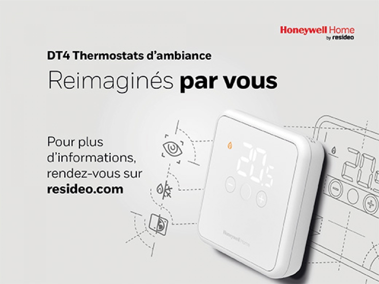 Les thermostats d'ambiance Honeywell Home DT4 : lorsque la fonctionnalité rencontre l'élégance