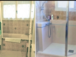 Adaptation de salles de bains à l’attention des personnes en perte de mobilité.