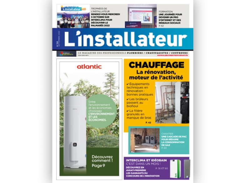 L'Installateur de septembre est paru